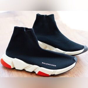 Balenciaga Speed Trainer Mid ‘Black Red’ - 2017
